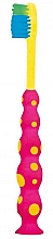 Парфумерія, косметика Зубна щітка M65, м'яка "Діно", рожева - Mattes Rebi-Dental Dino Tothbrush