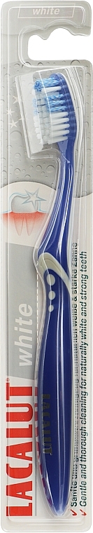 Зубная щетка "White", синяя - Lacalut 