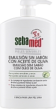 Емульсія для очищення тіла з оливковою олією - Sebamed Olive Oil Soap-free Emulsion — фото N1