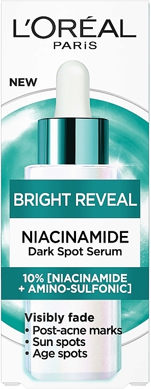 Сыворотка для кожи лица против пигментных пятен с ниацинамидом - LOreal Paris Bright Reveal 10% Niacinamide Dark Spot Serum