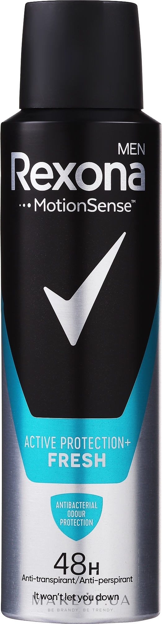 Дезодорант-спрей для чоловіків "Активний щит свіжості" - Rexona — фото 150ml