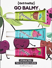 Духи, Парфюмерия, косметика Набор - Dirty Works Get Fruity Lip Balm Trio (lip/balm/3x14ml)