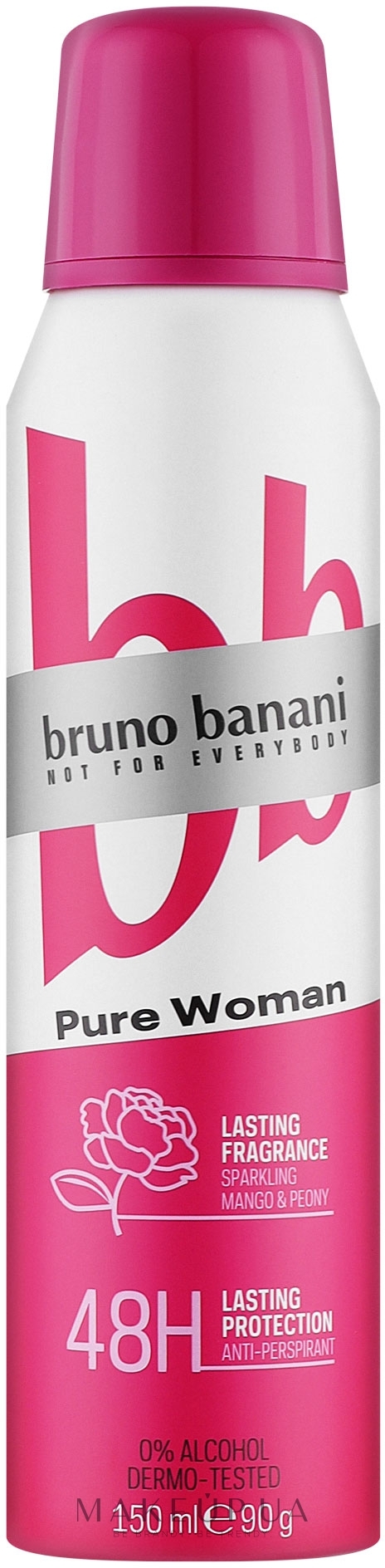 Bruno Banani Pure Woman - Дезодорант-спрей для тіла — фото 150ml