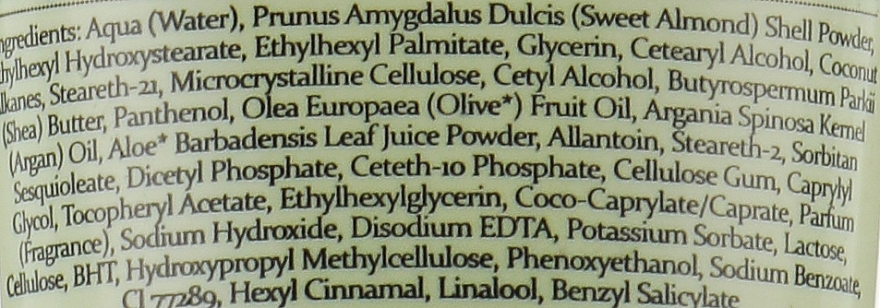 Крем-скраб для лица с миндальной скорлупой - Madis HerbOlive Oil & Almond Shells Face Scrub Cream — фото N2