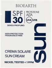 Парфумерія, косметика Крем для засмаги обличчя SPF30 - Bioearth Sun Protective Face Cream SPF30 (пробник)