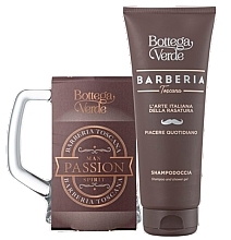 Парфумерія, косметика Bottega Verde Barberia Toscana - Набір (sh/gel/50ml + beer/mug/1pc)