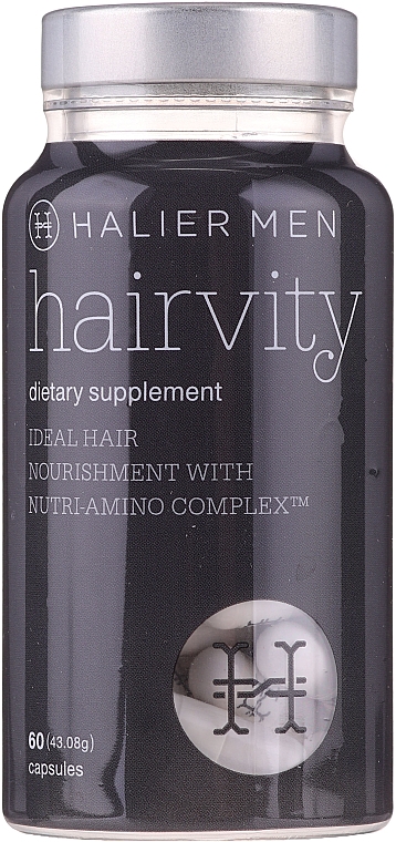 Капсулы от выпадения волос для мужчин - Halier Men Hairvity Hair Vitamins Anti Hair Loss — фото N2