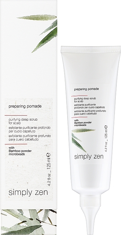 Очищувальний глибокий скраб для шкіри голови - Z. One Concept Simply Zen Preparing Pomade — фото N2