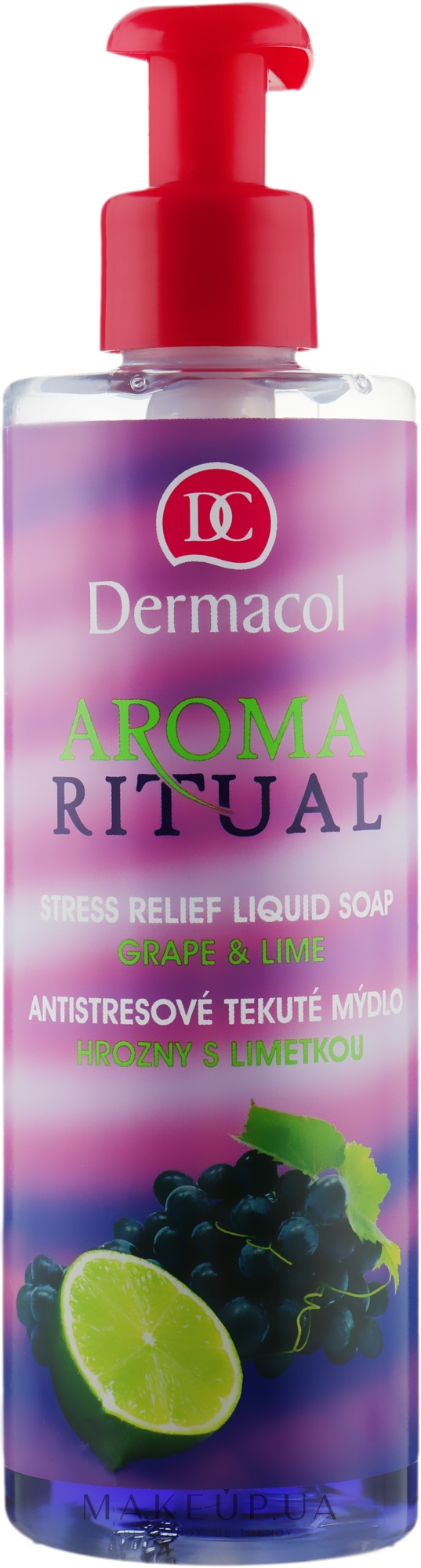 Рідке мило "Виноград і лайм" - Dermacol Aroma Ritual Liquid Soap Grape&Lime — фото 250ml
