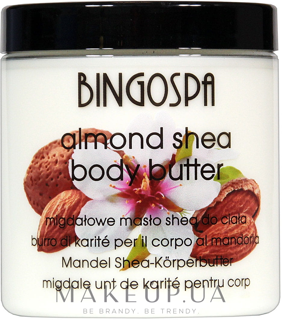 Олія для тіла, з миґдалем - BingoSpa Shea Body Butter Almonds — фото 250g