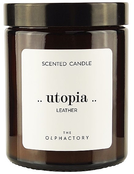 Ароматическая свеча в банке - Ambientair The Olphactory Utopia Leather Candle — фото N1