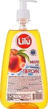 Жидкое косметическое мыло "Персик" - Lilu — фото N2