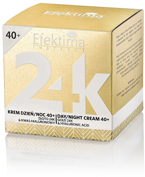 Крем для обличчя 40+ - Efektima Instytut 24K Gold & Hyaluronic Acid Day/Night Cream 40+ — фото N1