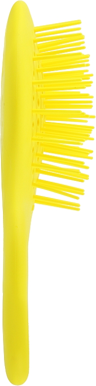Расческа для волос, жёлтая - Janeke Superbrush Mini Silicon Line — фото N2