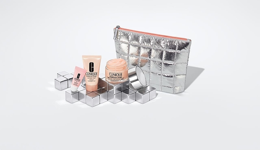 Набір - Clinique Moisture Surge Megastars Set (gel/50ml + mask/30ml + l/balm/7ml + bag) — фото N3