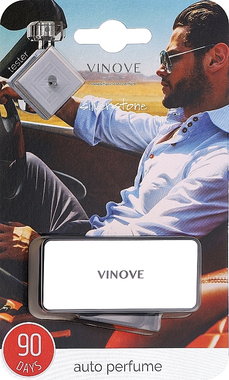 Vinove Silverstone - Ароматизатор для автомобиля (серебро)