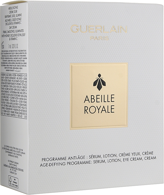 Набор - Guerlain Abeille Royale Double R Set (ser/50ml + lot/15ml + eye/cr/3ml + f/cr/7ml)