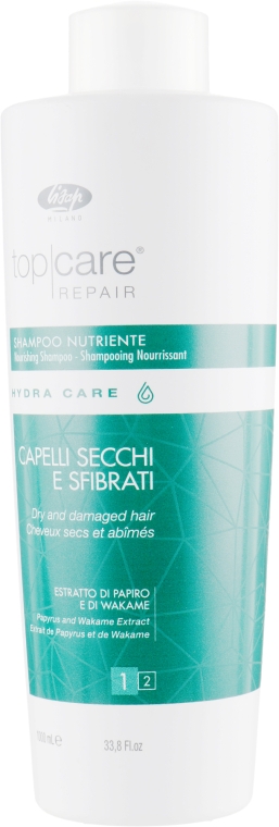 Інтенсивний живильний шампунь - Lisap Top Care Repair Hydra Сare Nourishing Shampoo — фото N5
