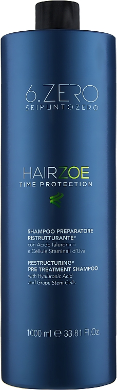 Восстанавливающий шампунь - Seipuntozero Hairzoe Restorative Preparatory Shampoo — фото N1
