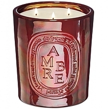 Ароматическая свеча, 3 фитиля - Diptyque Ambre Ceramic Candle — фото N1