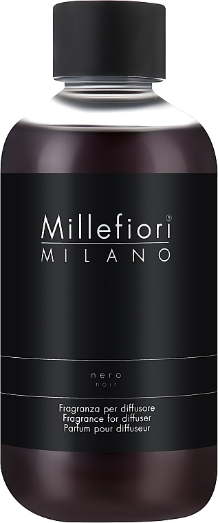 Аромадиффузор "Черный" - Millefiori Milano Natural Diffuser Nero (сменный блок) — фото N1