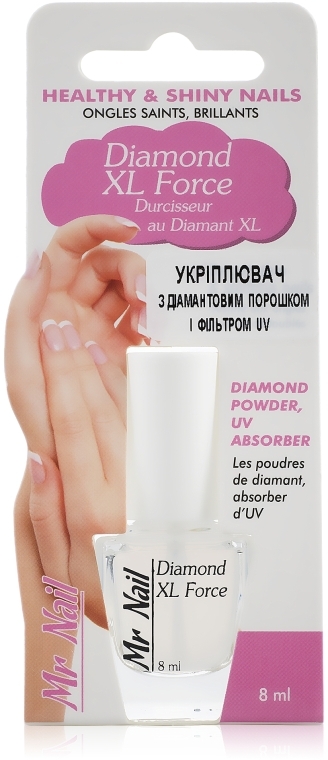 Укрепитель с бриллиантовым порошком и фильтром UV - Art de Lautrec Mr Nail Diamond Xl Force — фото N1