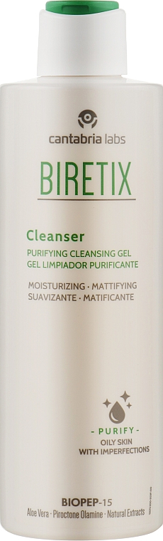 Очищувальний гель для обличчя - Cantabria Labs Biretix Cleanser Purifying Cleansing Gel — фото N1
