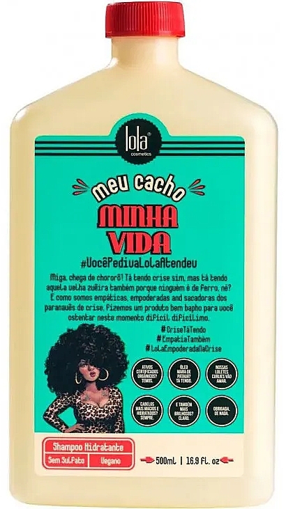 Зволожувальний шампунь для волосся - Lola Cosmetics Meu Cacho Minha Vida Shampoo — фото N1