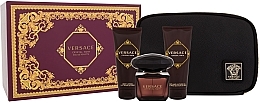 Парфумерія, косметика Versace Crystal Noir - Набір (edt/90ml + b/l/100ml + sh/gel /100 ml)