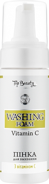 Пінка для вмивання з вітаміном С - Top Beauty Washing Foam — фото N1