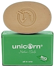 Парфумерія, косметика Натуральне мило з кокосовим маслом та ароматом яблука - Unicorn All in One Natural Soap