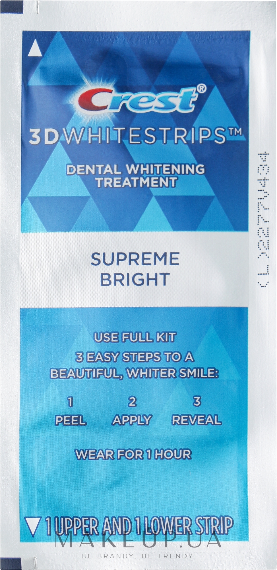 Відбілювальні смужки для зубів, без коробки - Crest Supreme Bright Flex Fit Whitestrips — фото 10шт