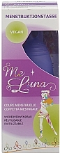 Менструальная чаша с петлей, размер M, темно-фиолетовая - MeLuna Sport Menstrual Cup Ring — фото N2