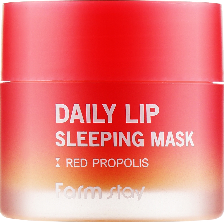 Нічна маска для губ із червоним прополісом - FarmStay Daily Lip Sleeping Mask Red Propolis — фото N1