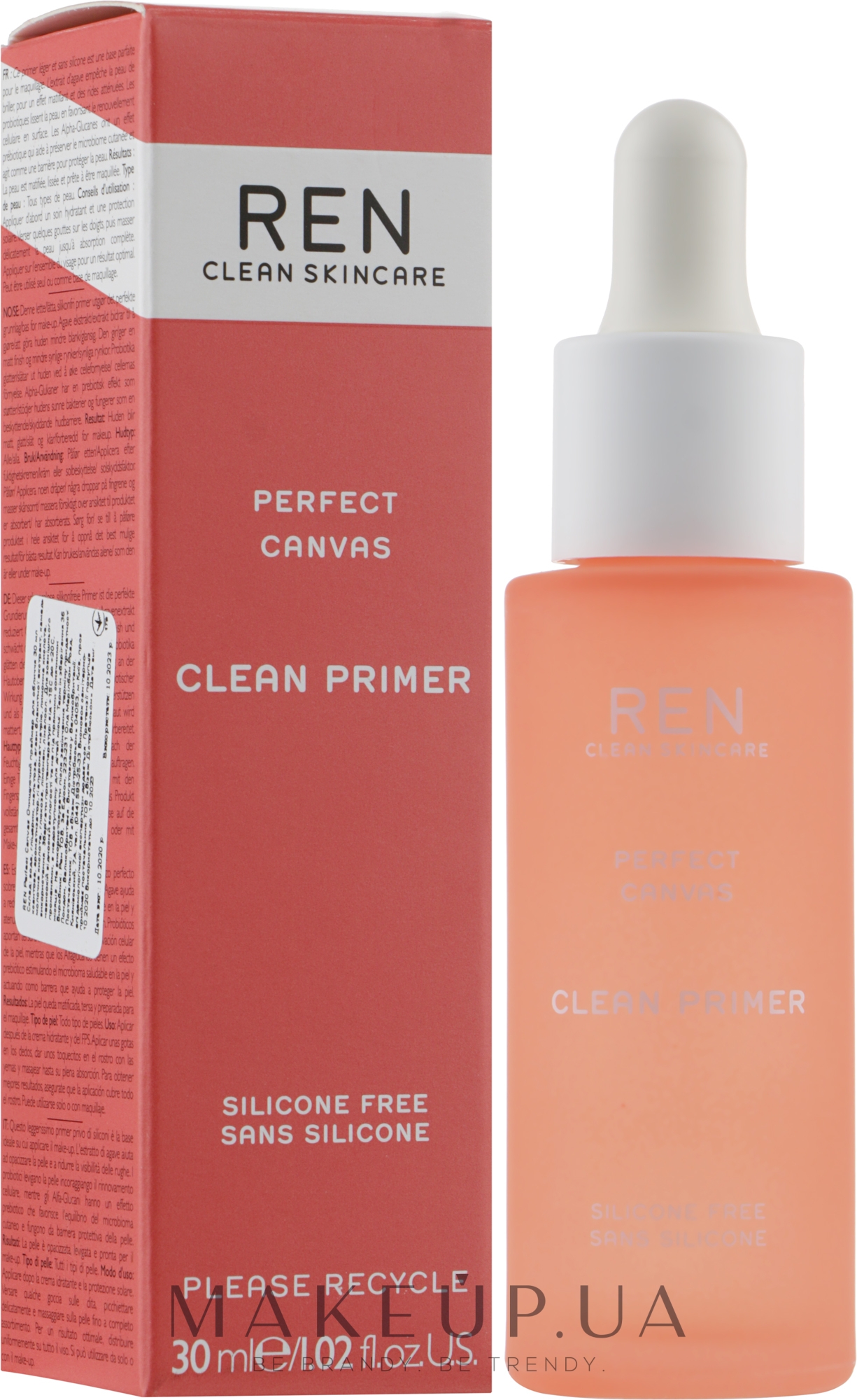 Зволожувальний праймер для обличчя - Ren Perfect Canvas Clean Primer — фото 30ml