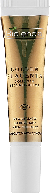 Зволожувальний і підтягувальний крем для шкіри навколо очей - Bielenda Golden Placenta Collagen Reconstructor — фото N1
