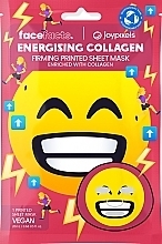 Парфумерія, косметика Тканинна маска для обличчя "Joypixels Energizing Collagen" - Face Facts Printed Sheet Mask