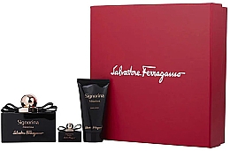 Парфумерія, косметика Salvatore Ferragamo Signorina Misteriosa - Набір (edp/100ml + b/l/50ml + mini/5ml)