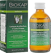 Лосьйон проти лупи і жирного волосся - BiosLine BioKap Dandruff Lotion — фото N2