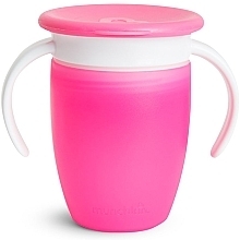 Чашка-непроливайка с крышкой, розовая, 207 мл - Miracle  — фото N2