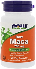 Харчова добавка "Необроблена мака", 750 мг - Now Foods Raw Maca Veg Capsules — фото N1