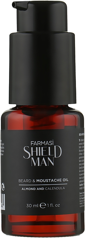 Масло для бороды и усов - Farmasi Shield Man Beard & Moustache Oil — фото N2