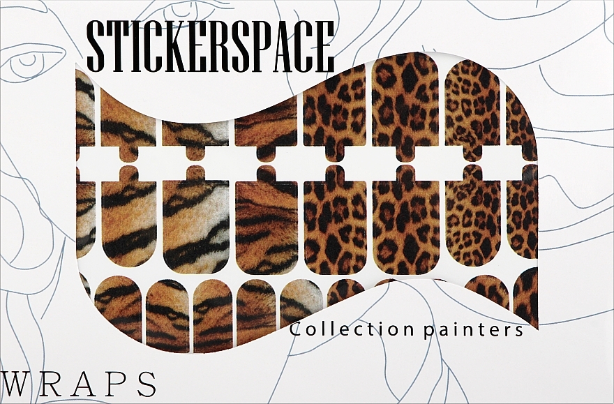 Дизайнерські наліпки для нігтів "Wild" - StickersSpace — фото N1