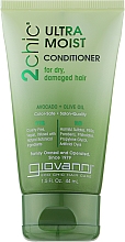 Зволожувальний кондиціонер для волосся - Giovanni 2chic Ultra-Moist Conditioner Avocado & Olive Oil (міні) — фото N1