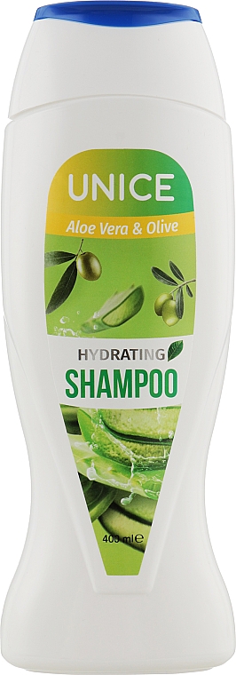 Зволожувальний шампунь з екстрактами алое й оливки - Unice Hydrating Shampoo