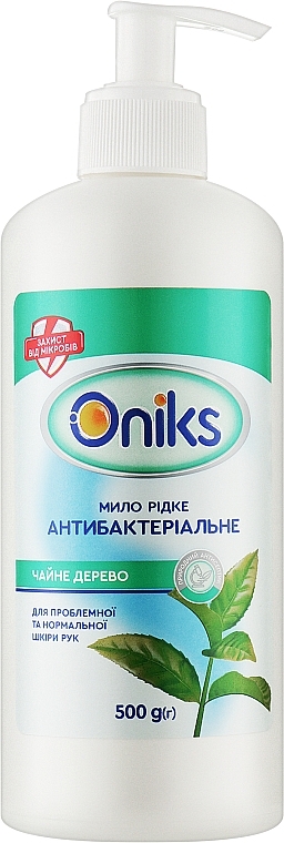 Антибактериальное жидкое мыло "Чайное дерево" - Oniks