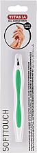 Нож для удаления кутикул, зеленый - Titania Softtouch — фото N1