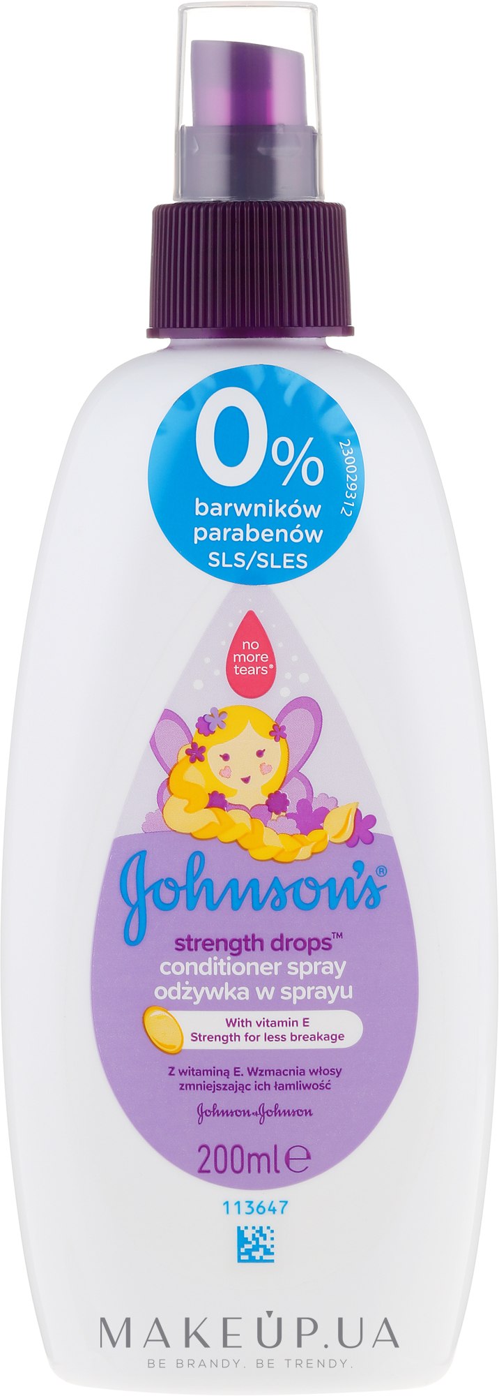 Дитячий спрей для волосся "Сильні локони" - Johnson's Baby Strength Drops — фото 200ml