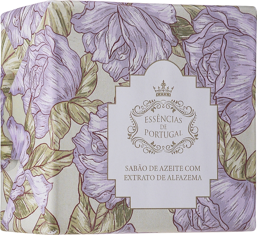 Мило з оливковою олією та екстрактом лаванди, бузкові квіти - Essencias De Portugal Olive Oil Lavender Hand Soap — фото N1
