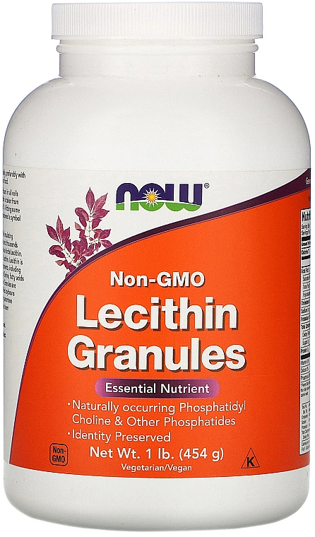 Лецитин у гранулах, без ГМО - Now Foods Lecithin Non- GMO Granules — фото N1